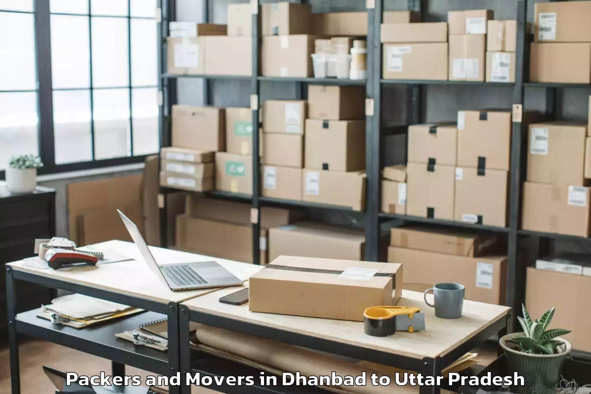 Reliable Dhanbad to Bhongaon Packers And Movers